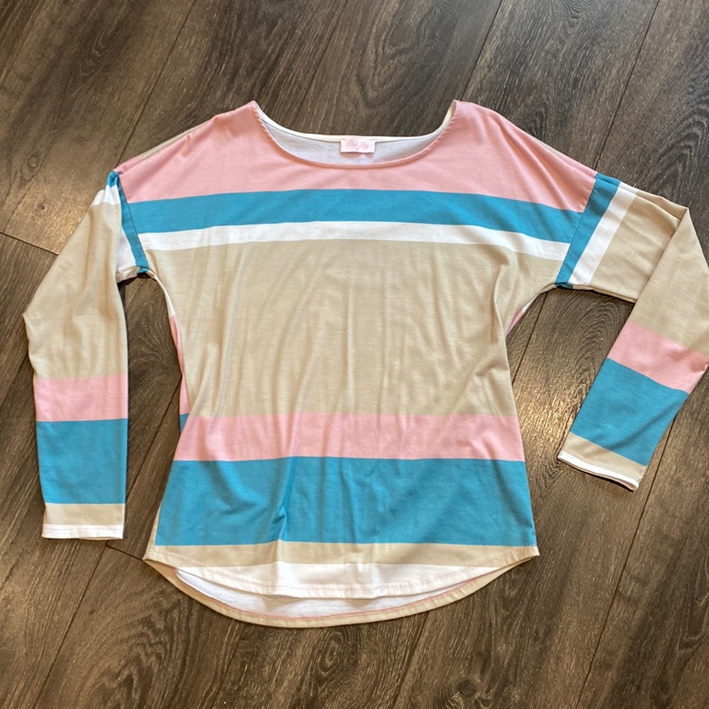 Pink Lily, small, long sleeve